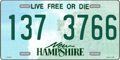 NH license plate 1373766