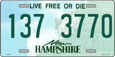 NH license plate 1373770