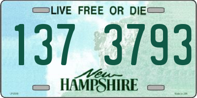 NH license plate 1373793