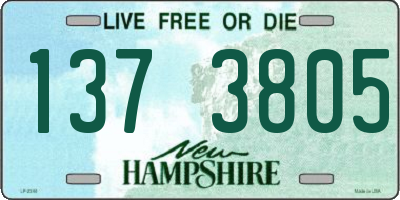 NH license plate 1373805