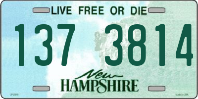 NH license plate 1373814
