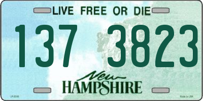 NH license plate 1373823