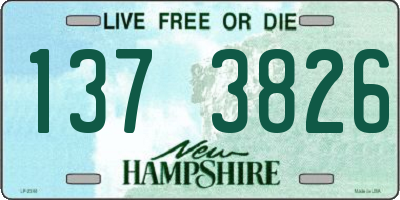 NH license plate 1373826