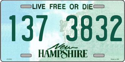 NH license plate 1373832