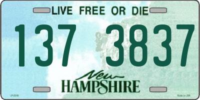 NH license plate 1373837