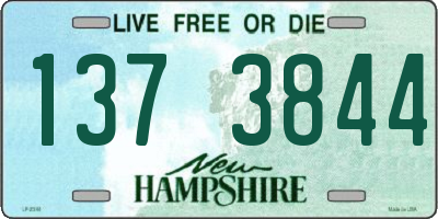 NH license plate 1373844