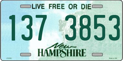 NH license plate 1373853