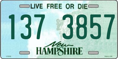 NH license plate 1373857