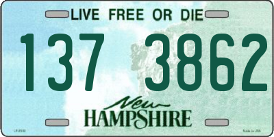 NH license plate 1373862