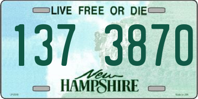 NH license plate 1373870