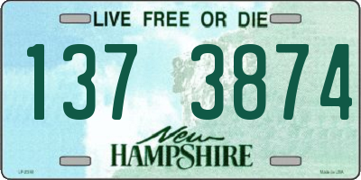 NH license plate 1373874