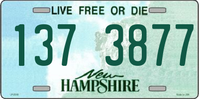 NH license plate 1373877