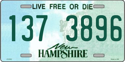 NH license plate 1373896
