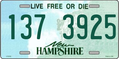 NH license plate 1373925