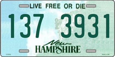 NH license plate 1373931