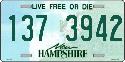 NH license plate 1373942