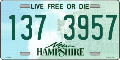 NH license plate 1373957