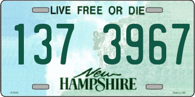 NH license plate 1373967
