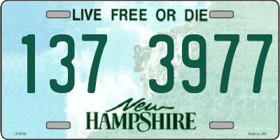 NH license plate 1373977