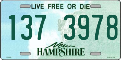 NH license plate 1373978
