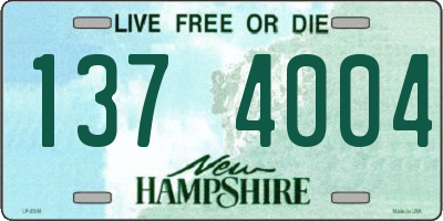 NH license plate 1374004