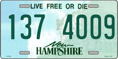 NH license plate 1374009