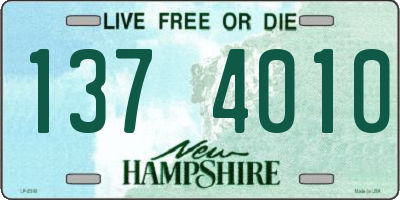 NH license plate 1374010