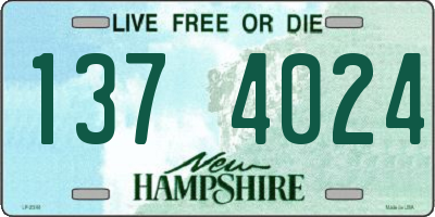 NH license plate 1374024