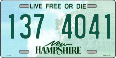 NH license plate 1374041
