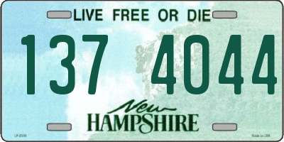 NH license plate 1374044