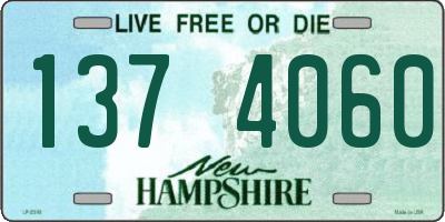 NH license plate 1374060