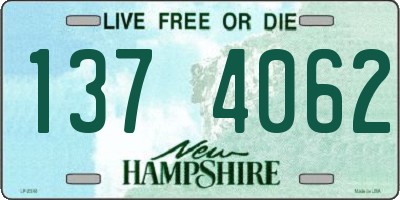 NH license plate 1374062