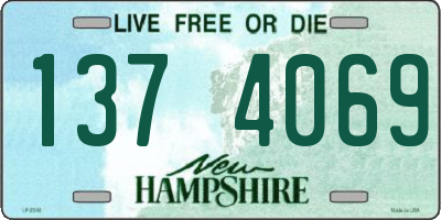 NH license plate 1374069