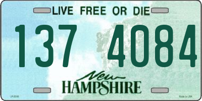 NH license plate 1374084