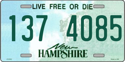 NH license plate 1374085