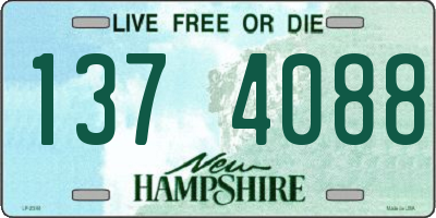 NH license plate 1374088