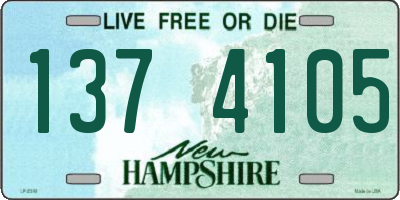 NH license plate 1374105