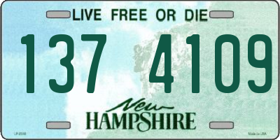 NH license plate 1374109