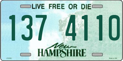 NH license plate 1374110