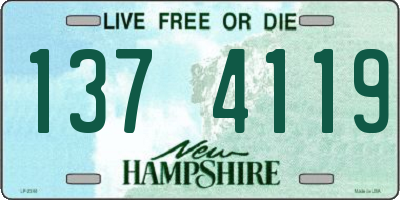 NH license plate 1374119