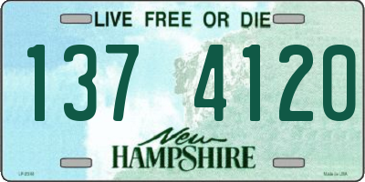 NH license plate 1374120