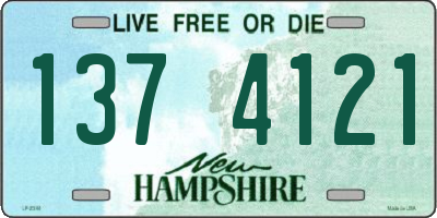 NH license plate 1374121