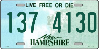 NH license plate 1374130
