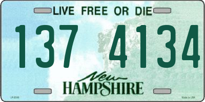 NH license plate 1374134