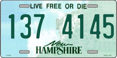 NH license plate 1374145