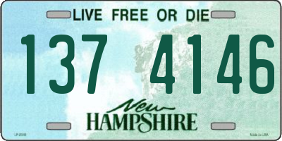 NH license plate 1374146