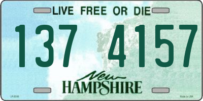 NH license plate 1374157