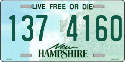 NH license plate 1374160