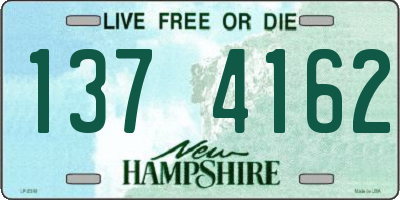 NH license plate 1374162