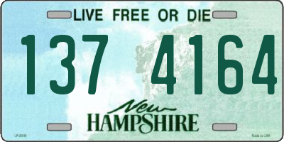 NH license plate 1374164